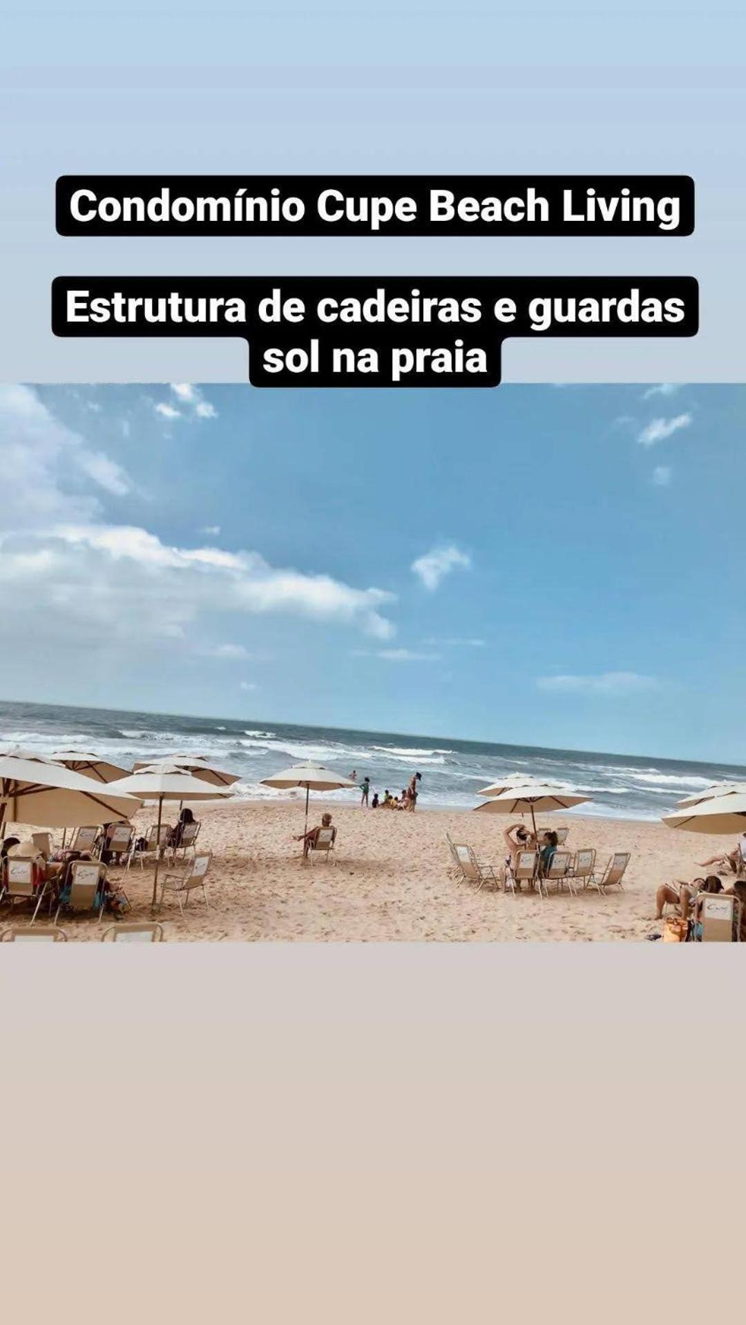 Luxuoso Flat 3 Quartos, Terreo, No Cupe Beach Living - Beira Mar De Pôrto das Galinhas Buitenkant foto