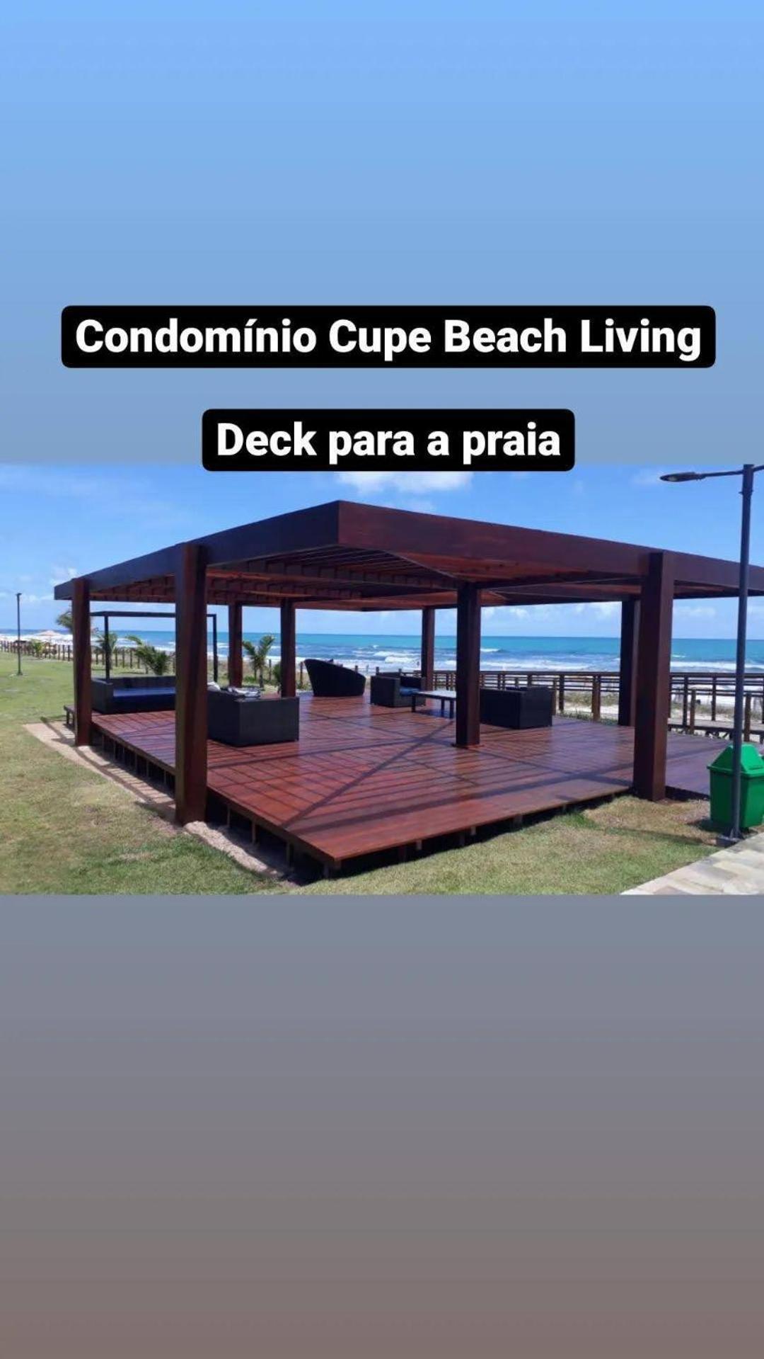 Luxuoso Flat 3 Quartos, Terreo, No Cupe Beach Living - Beira Mar De Pôrto das Galinhas Buitenkant foto