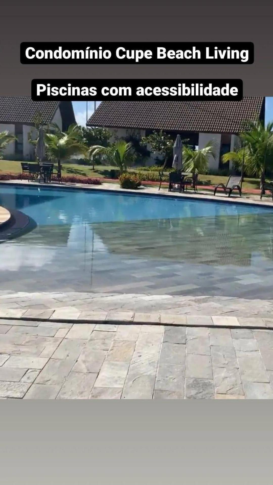 Luxuoso Flat 3 Quartos, Terreo, No Cupe Beach Living - Beira Mar De Pôrto das Galinhas Buitenkant foto