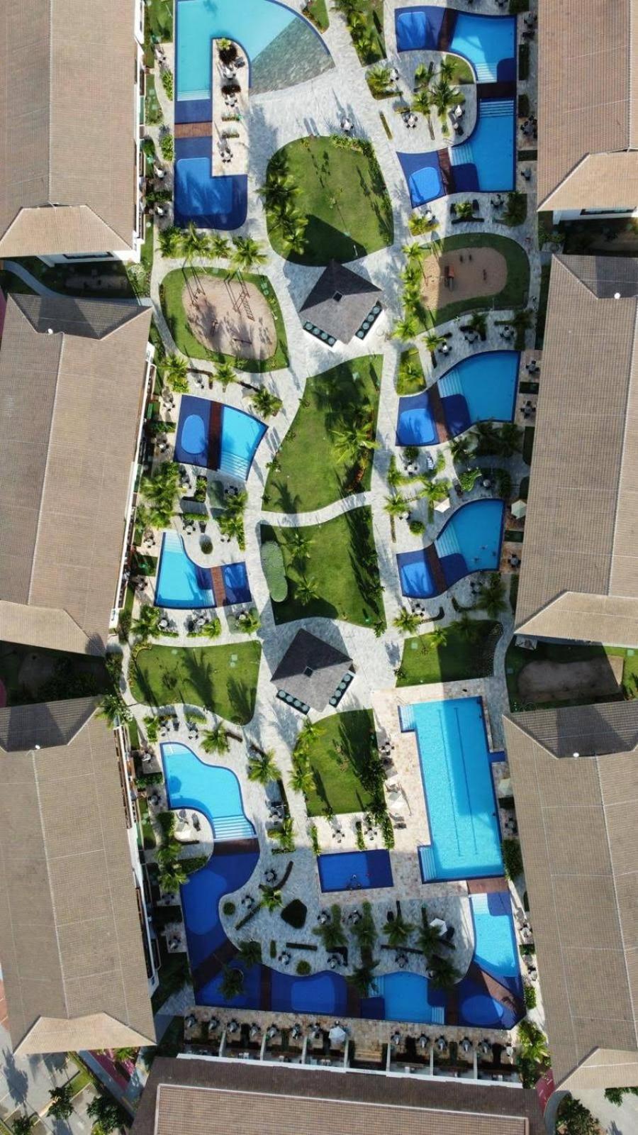 Luxuoso Flat 3 Quartos, Terreo, No Cupe Beach Living - Beira Mar De Pôrto das Galinhas Buitenkant foto